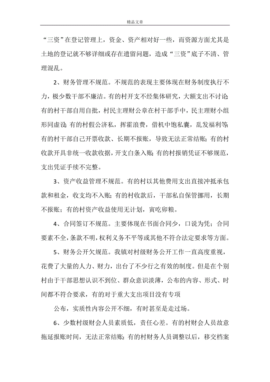 《三资管理自查报告》_第2页