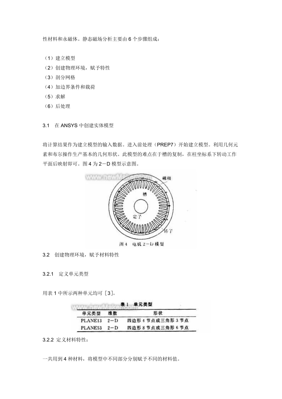 [精选]电动汽车用永磁无刷直流电机的有限元分析_第4页