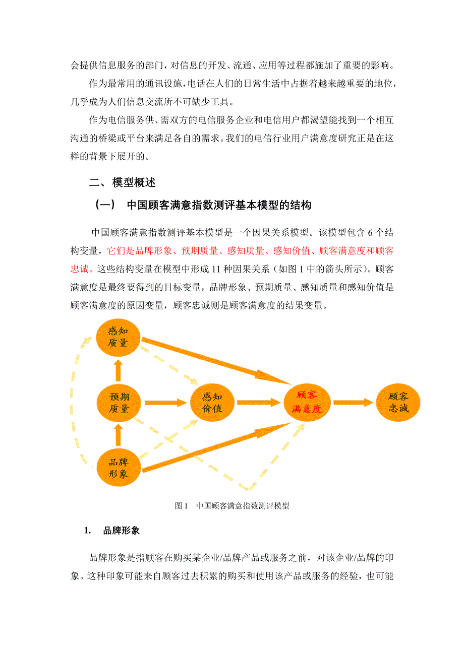 [精选]电信行业用户满意指数测评模型及其应用报告_第2页