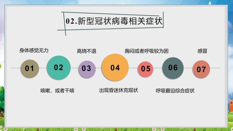 卡通复课开学安全防疫开学第一课校园防疫教育认识新冠肺炎主题班会_第5页