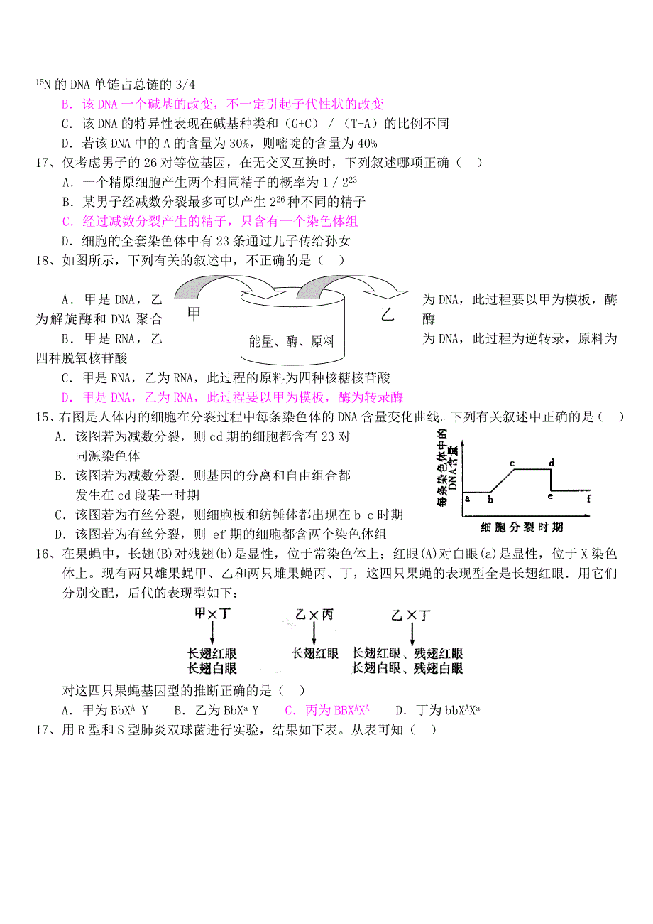 推荐）维设计2013年高中生物模块综合检测新人教版必修_第3页