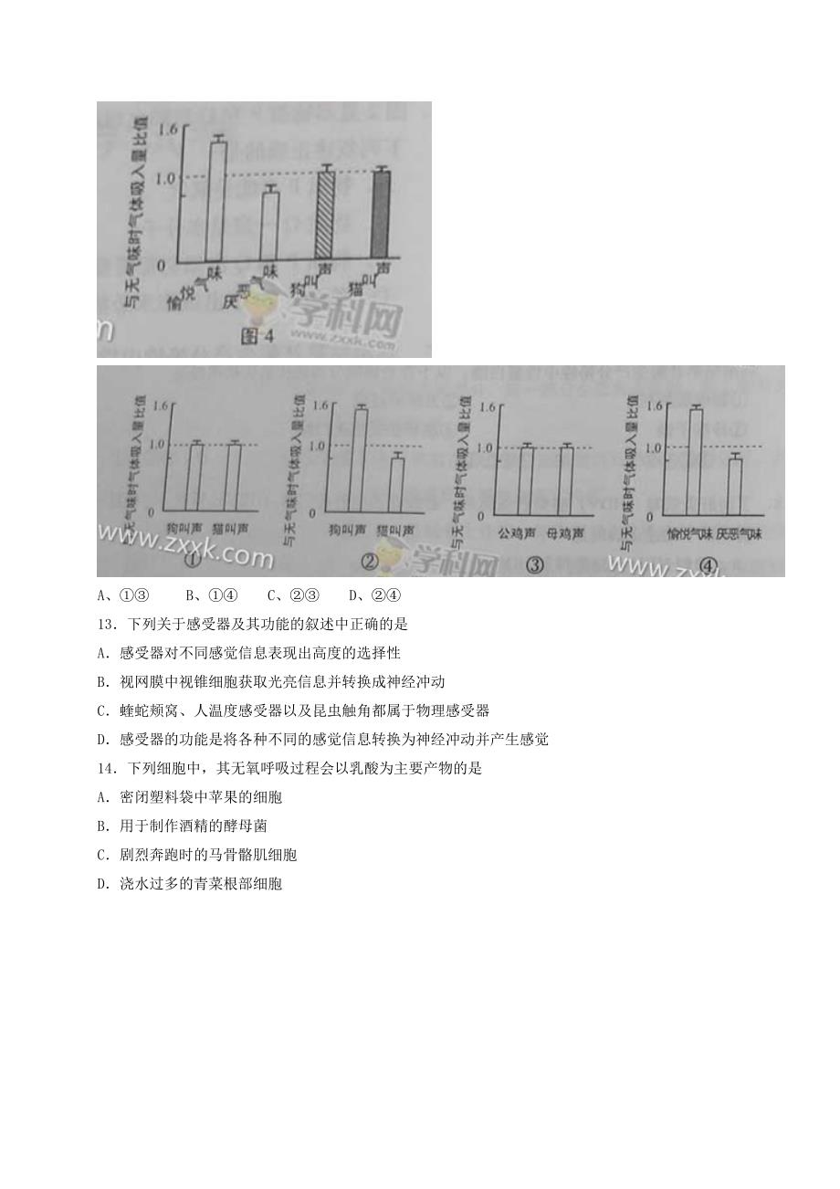 推荐）高考真题2015年上海市高考生物试卷_第4页