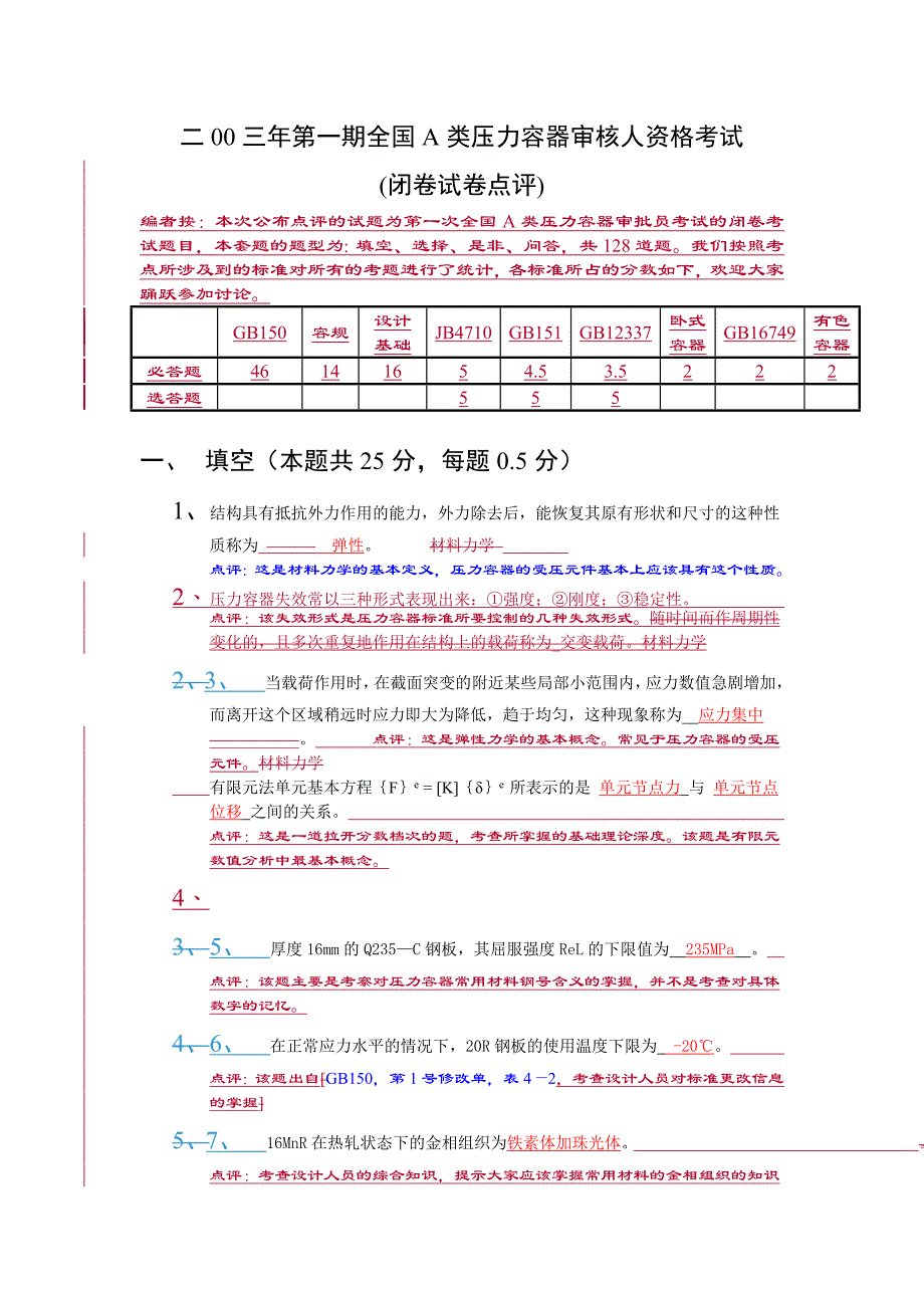 2003压力容器试题_第1页