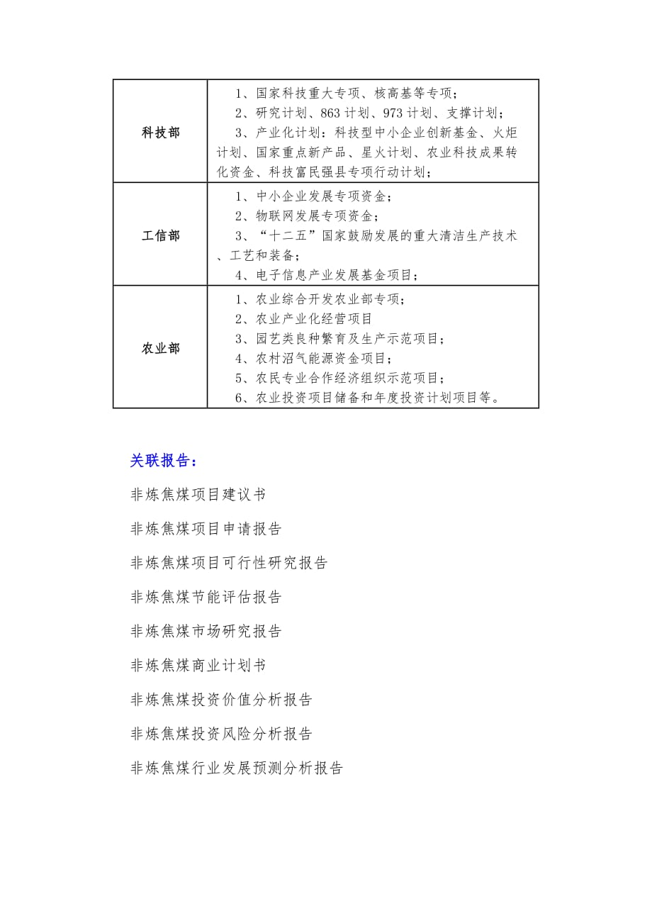 十三五重点项目-非炼焦煤项目资金申请报告_第4页