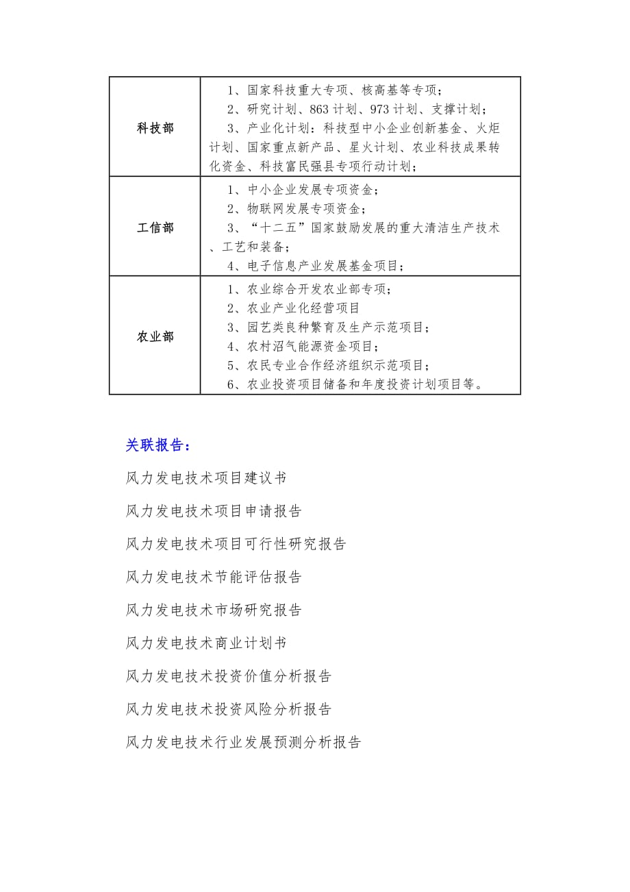 十三五重点项目-风力发电技术项目资金申请报告_第4页