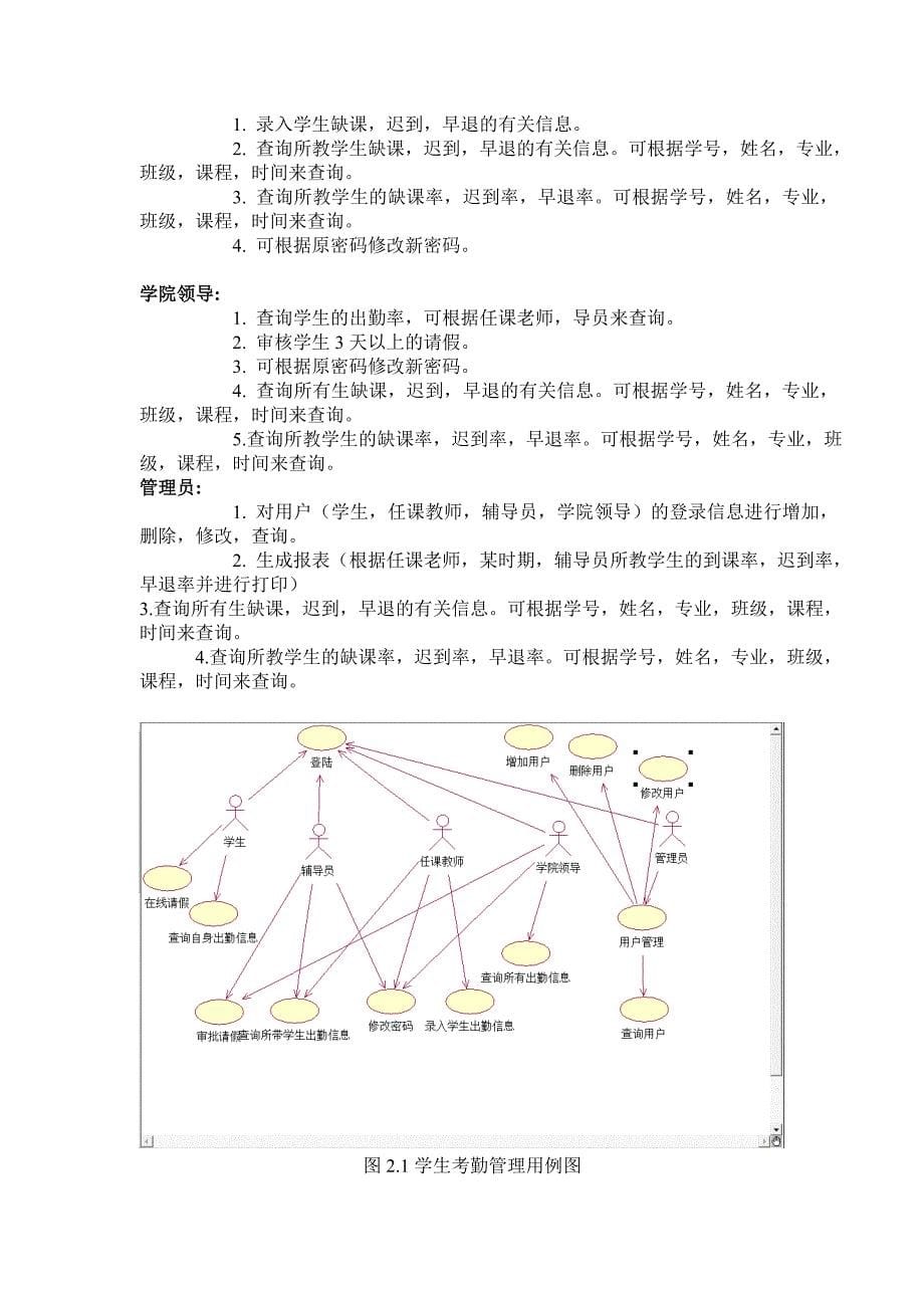 UML 课程设计报告 模板_第5页