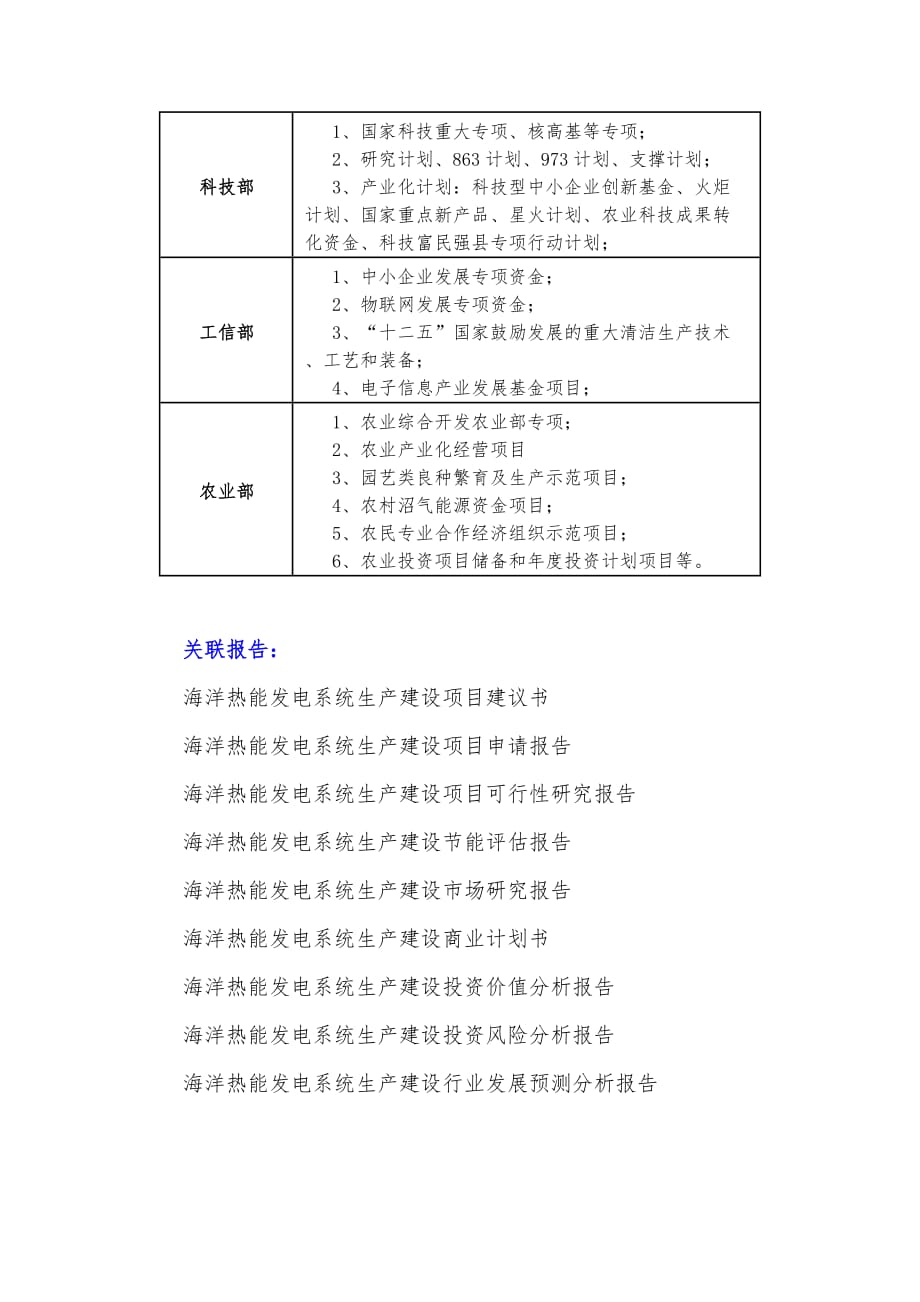 十三五重点项目-海洋热能发电系统生产建设项目资金申请报告_第4页