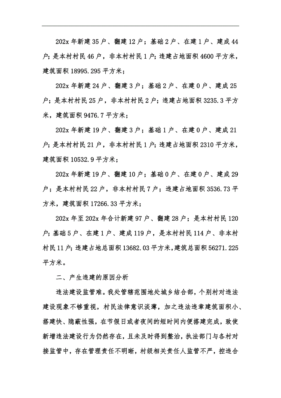 新版关于省委巡视反馈的私建违建问题整改报告汇编_第2页