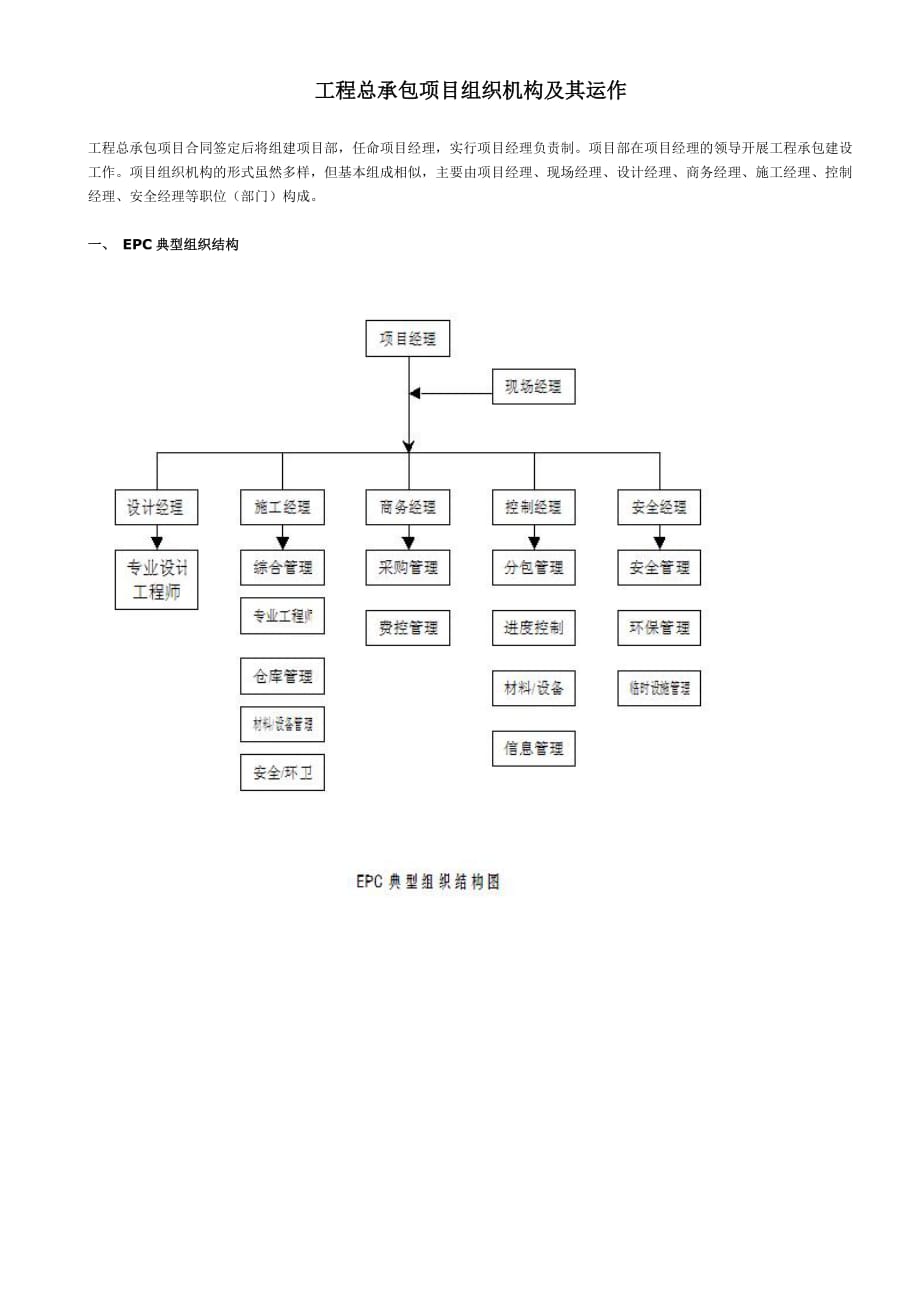 [精选]工程总承包EPC项目组织机构及其运作是_第1页