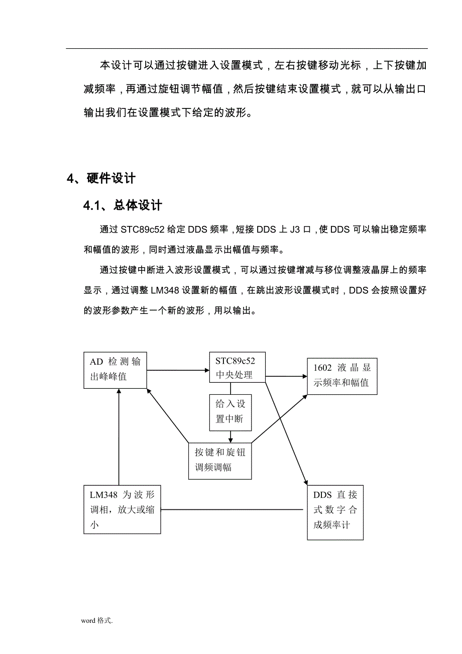 基于DDS与单片机的信号发生器的设计说明_第4页