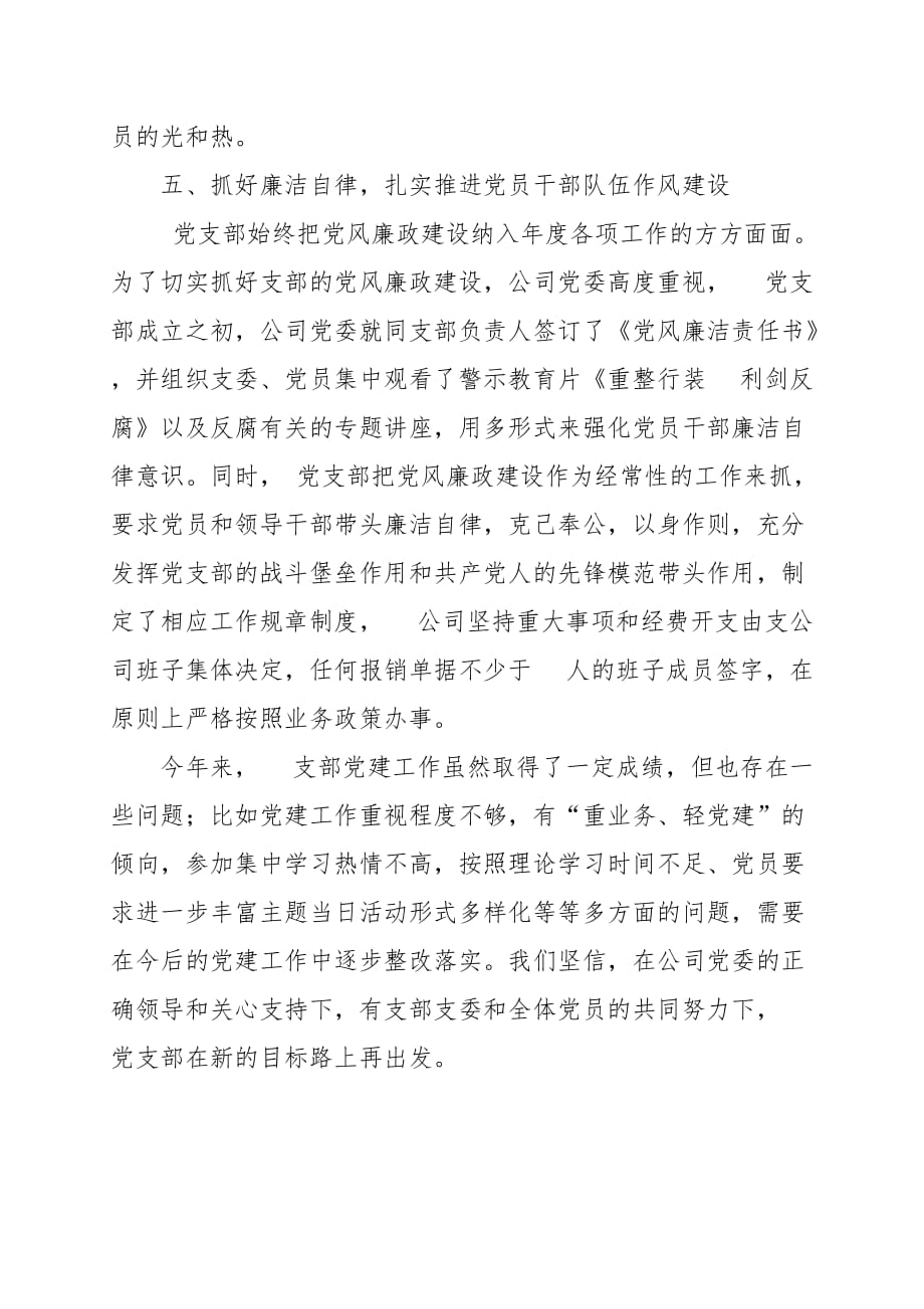 分公司党支部工作总结范文_第4页