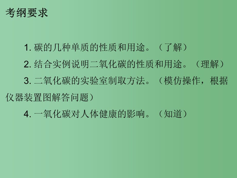 九年级化学上册 第6单元 碳和碳的氧化物总结 新人教版_第4页