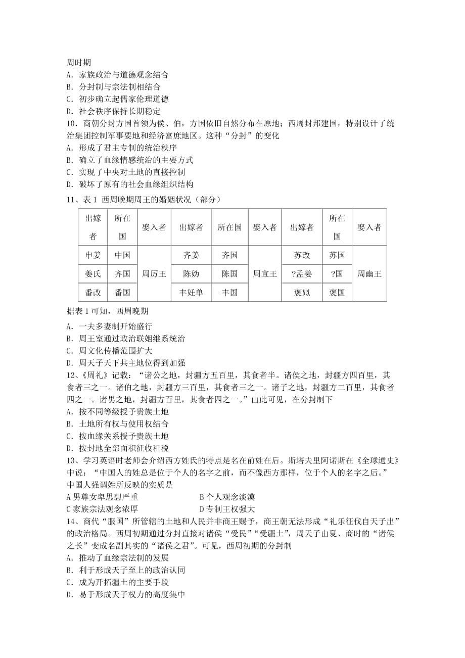 辽宁省六校协作体2019-2020学年高一历史上学期入学考试试题[含答案]_第2页