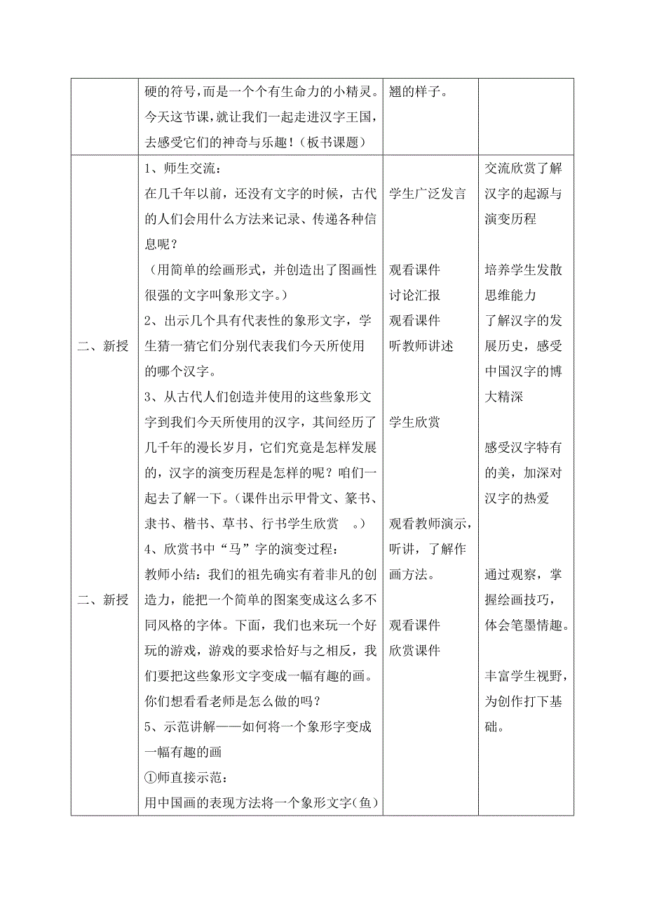 《汉字的联想》教案和课堂教学实录_第2页