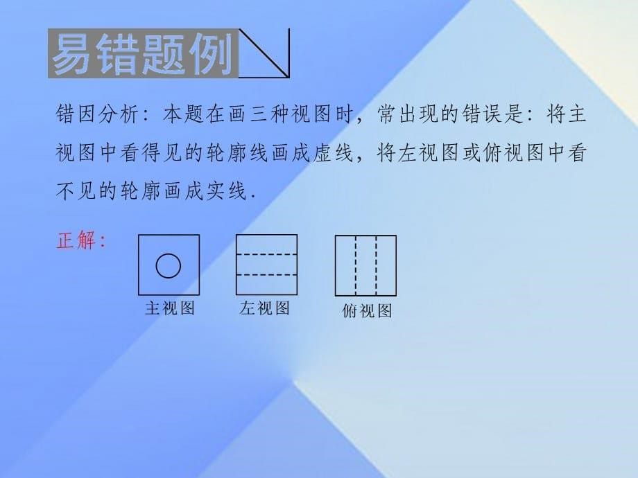 九年级数学上册 5 投影与视图易错课堂（五）投影与视图 北师大版_第5页