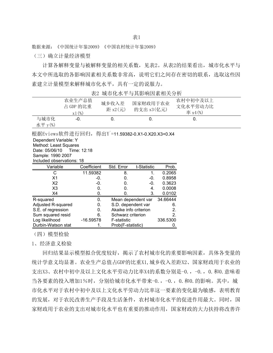 我国农村城市化影响因素分析_第3页