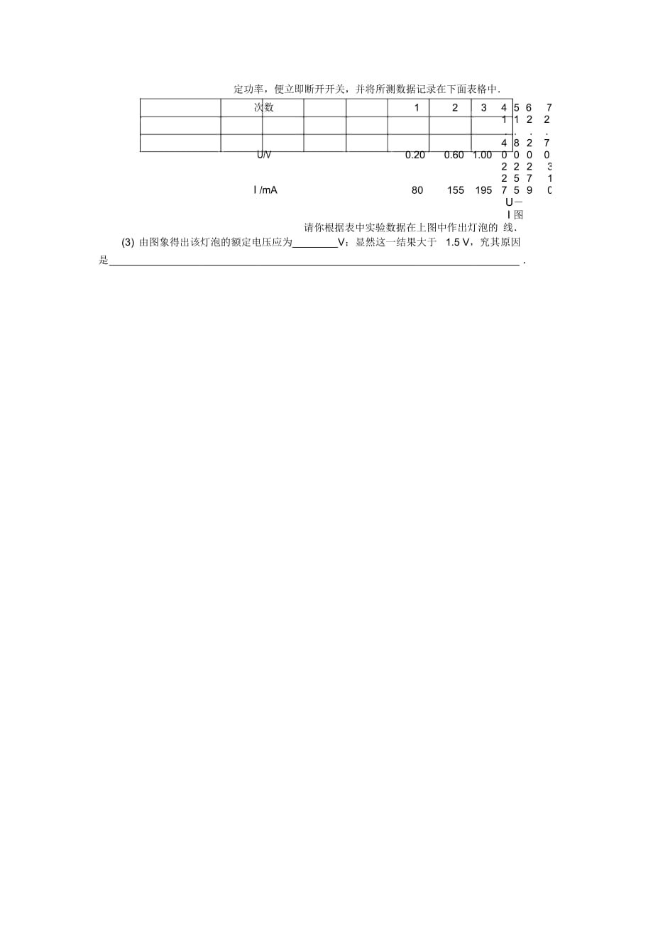 高考物理一轮复习课时作业(三十)实验、探究：描绘小灯泡的伏安特性曲线_第4页