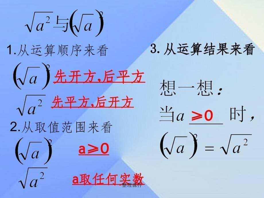 九年级数学上册 21《二次根式》小结复习 华东师大版_第5页