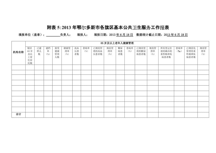 2013年每季度基本公共卫生报表_第5页