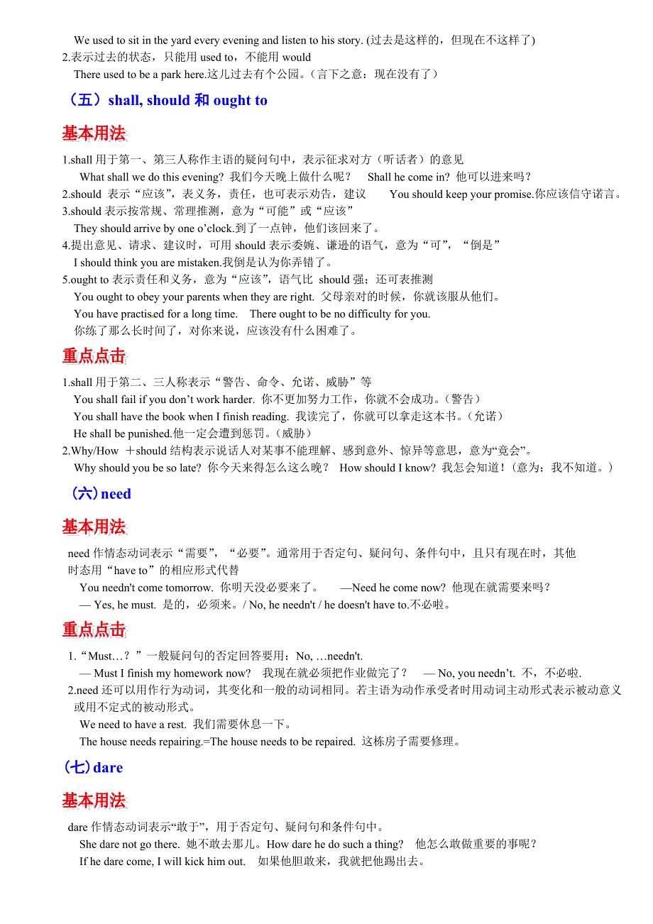 2012届高考英语语法精讲精练情态动词和虚拟语气学生版_第3页