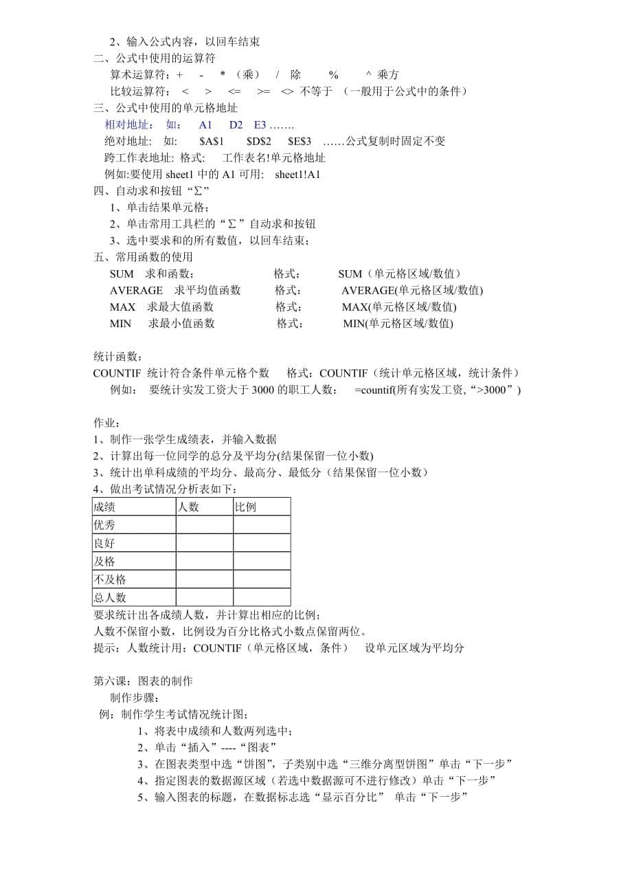 第一课：EXCEL基础知识_第5页