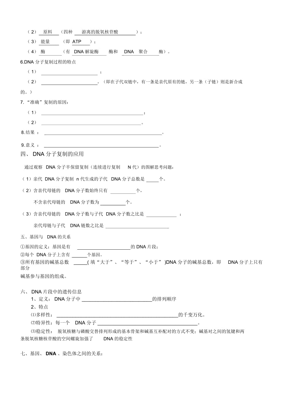 DNA的复制导学案(可以)_第3页