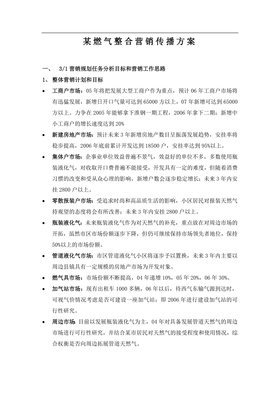 [精选]燃气整合营销传播方案_第1页