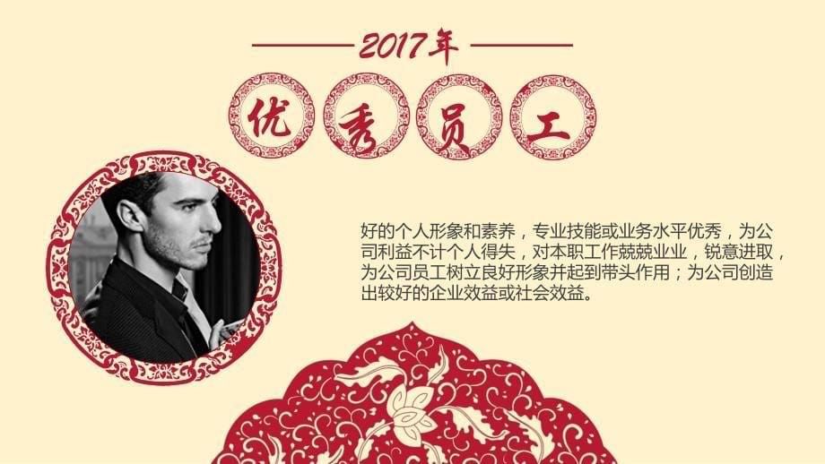 动态加音乐2019企业年会颁奖典礼元旦新春喜庆PPT模板_第5页