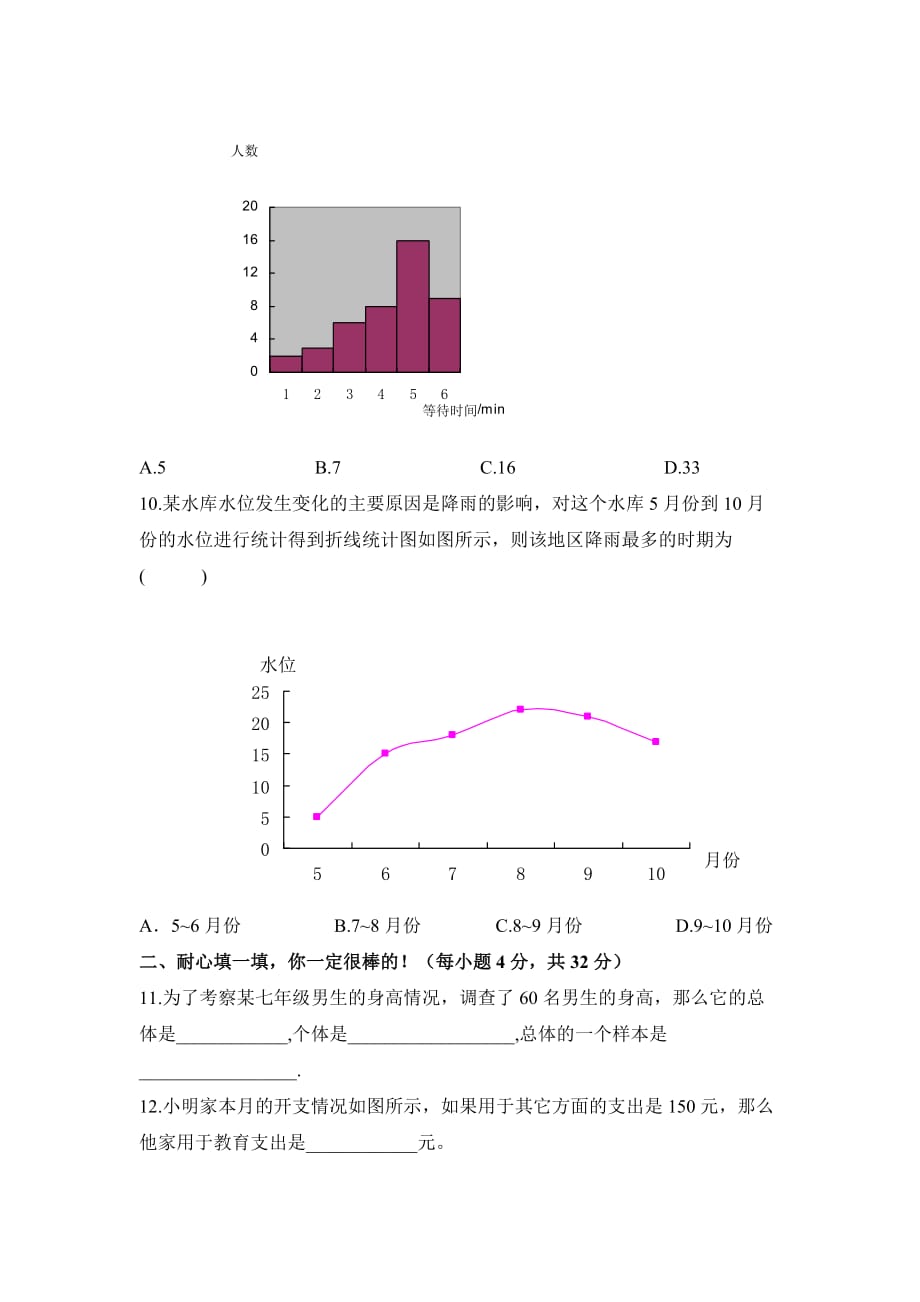 《数据的收集、整理与描述》单元测试29页_第3页