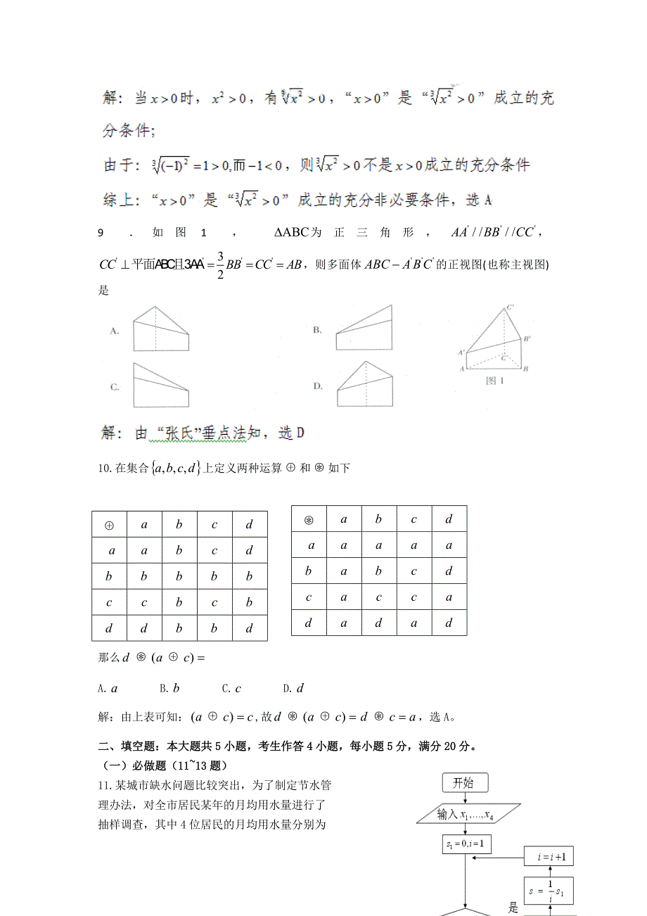 2010年高考数学(广东卷文科)解析版_第3页