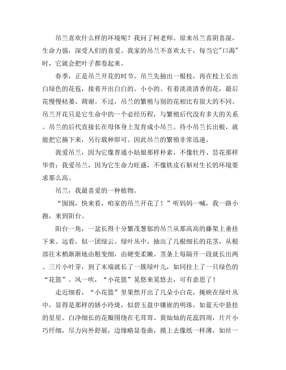 2021年关于吊兰作文450字左右_第4页