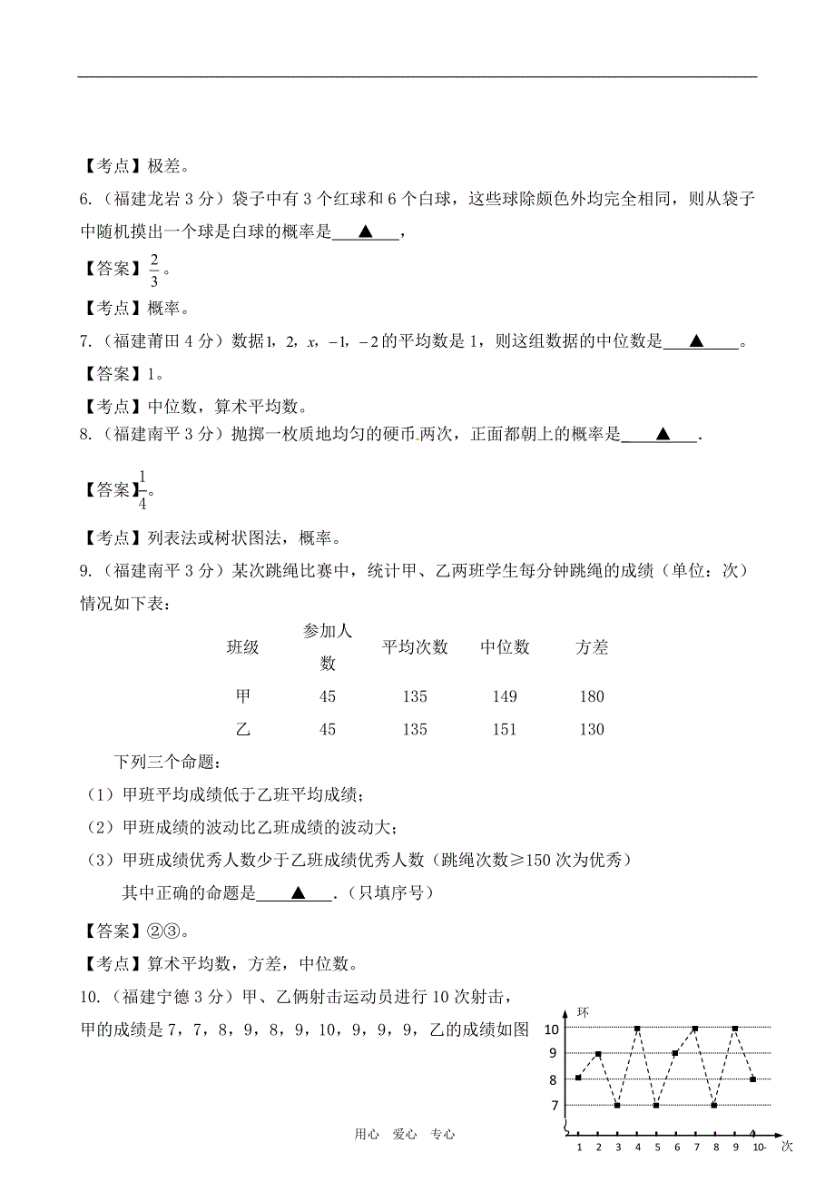 初中数学-概率与统计题知识点汇总-中考14页_第4页