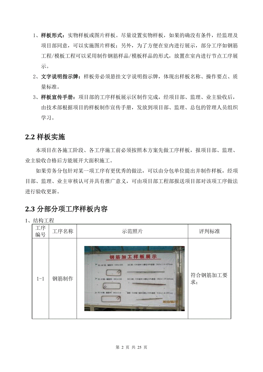 工程样板引路实施方案(DOC)25页_第2页