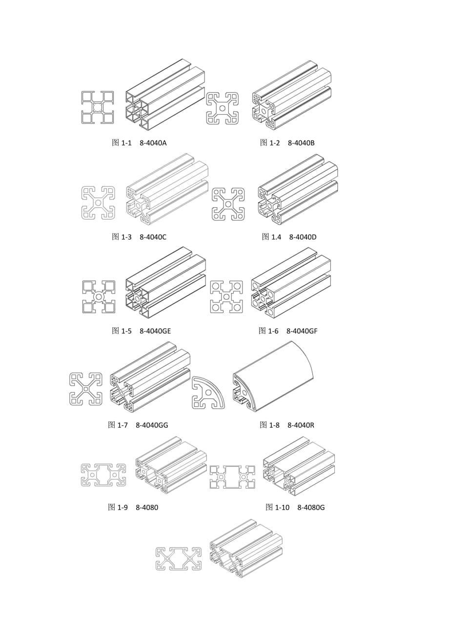 工业铝型材(机架组合详解)9页_第2页