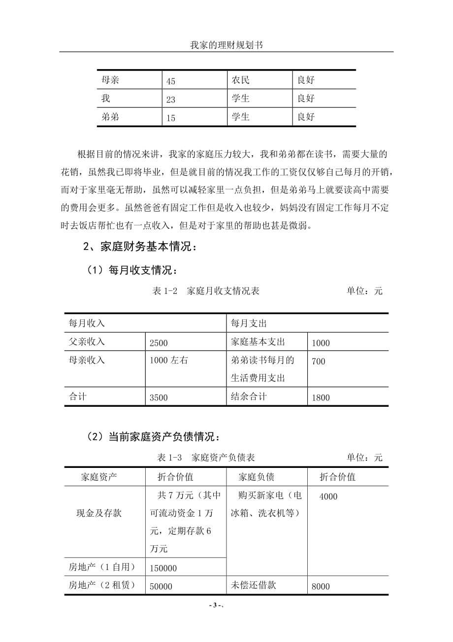 家庭理财规划书10页_第4页