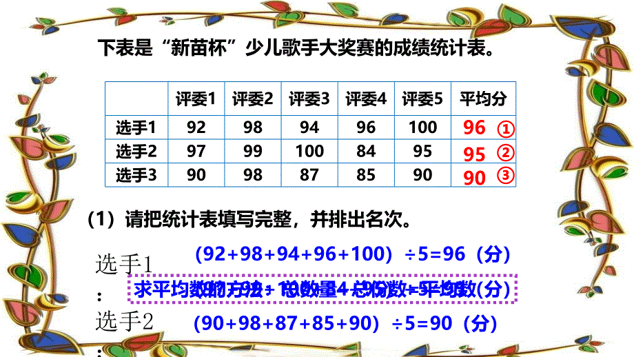 五年级数学下册课件-8.3 平均数的再认识（2）-北师大版_第4页