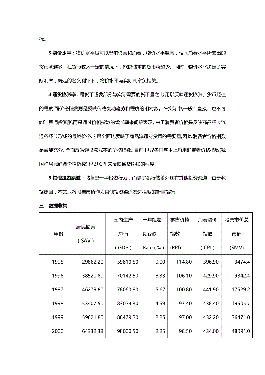 [财务管理财务知识 ]计量经济学我国居民储蓄影响因素的实证分析精编_第4页