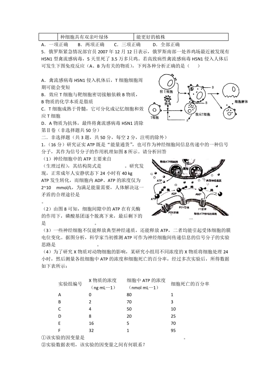 生物综合试卷5_第2页