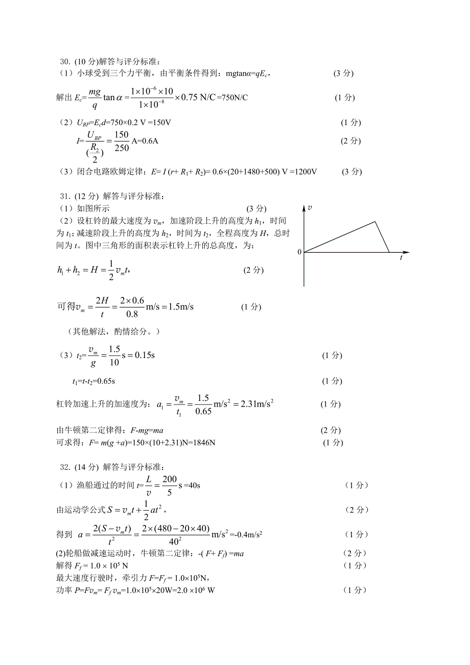 2011上海高三物理一模答案汇总_第2页