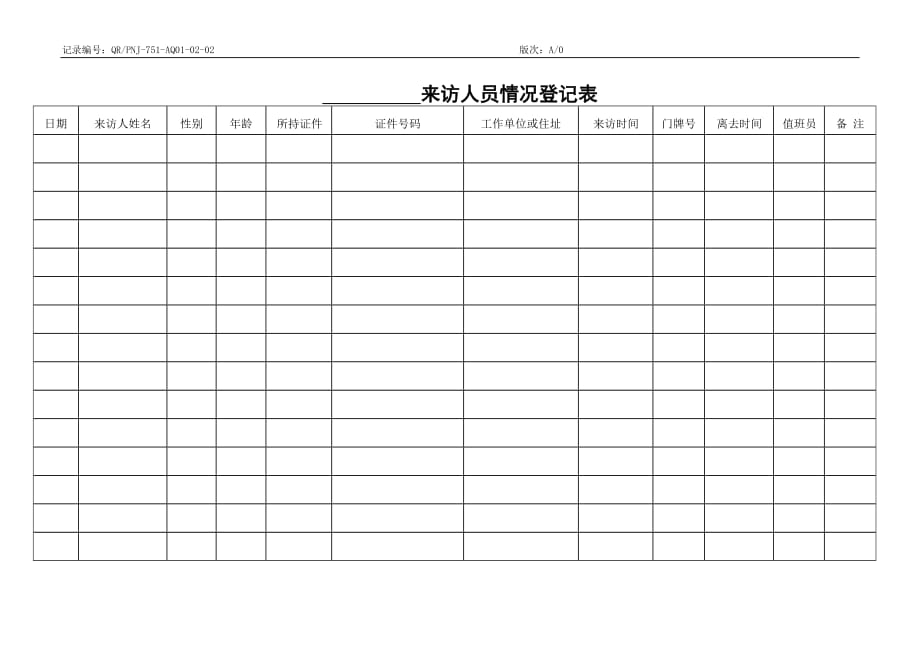 QR-PNJ-751-AQ01-02-02来访人员情况登记表（印刷）_第1页
