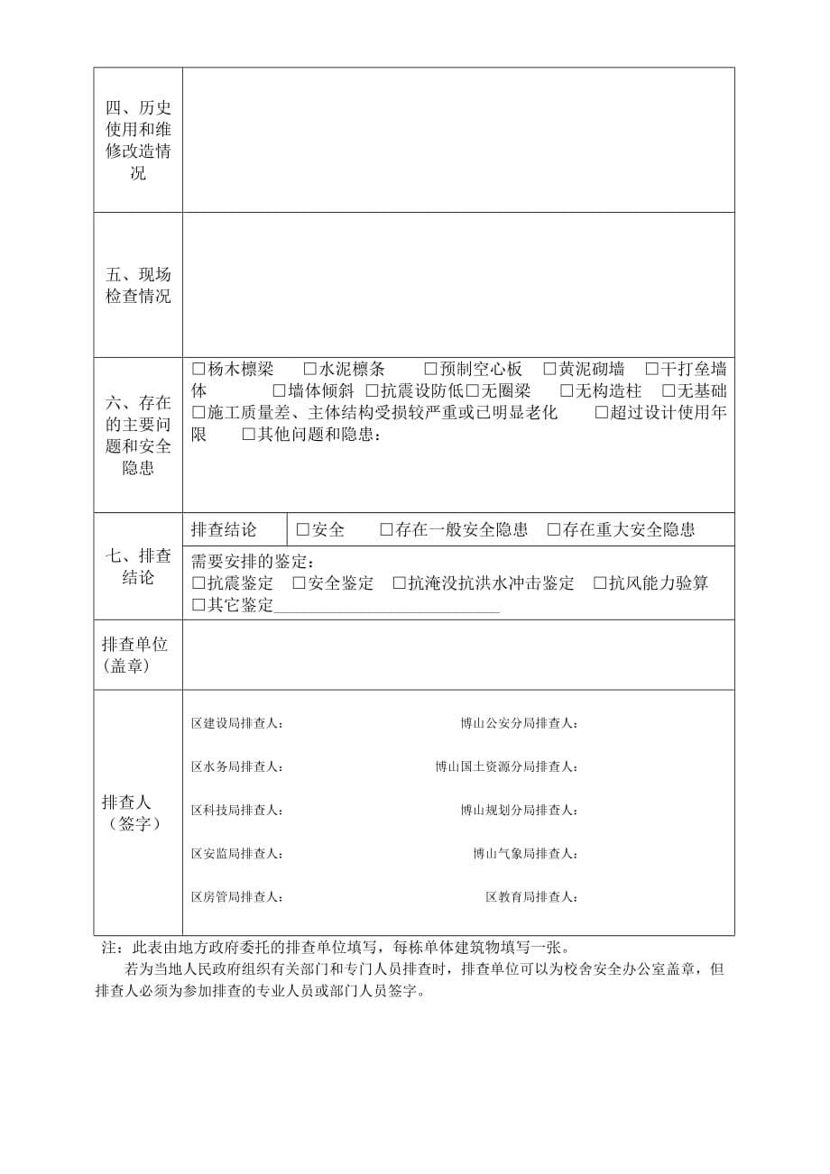 校舍安全排查报告及表格5页_第5页