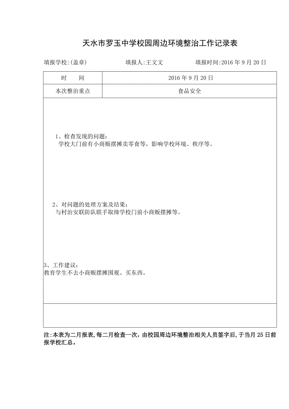 校园周边环境治理工作记录12页_第4页