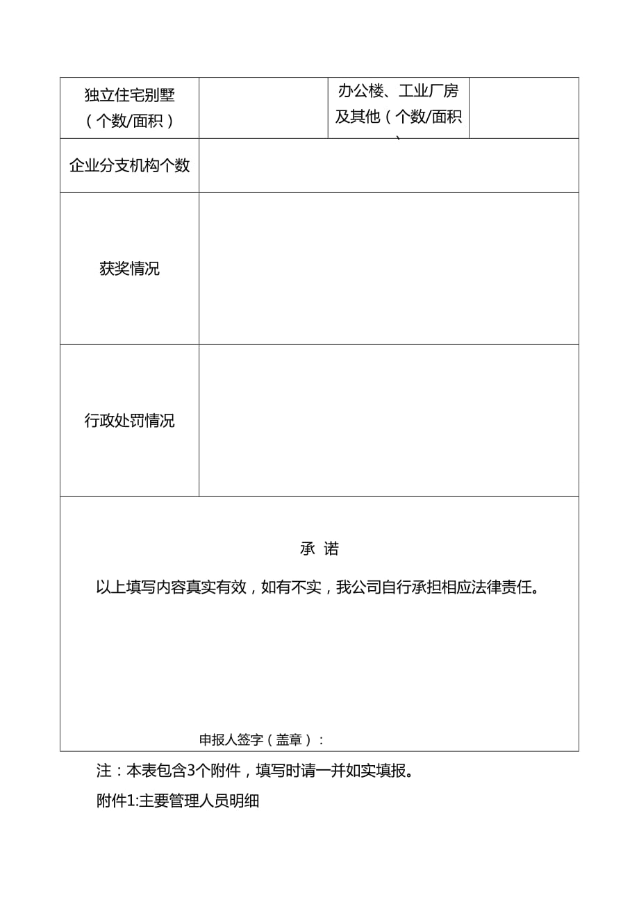 物业服务企业信用信息申报表_第3页