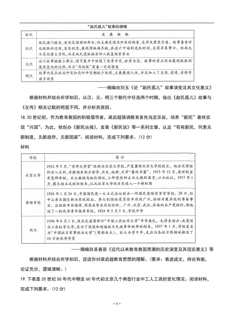 百校联盟（新高考辽宁卷）2021届高三3月质监 历史_第5页