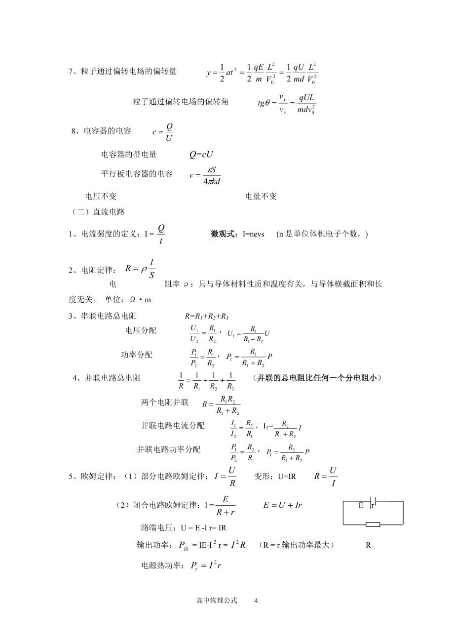 高中物理公式总结(经典总结)8页_第5页