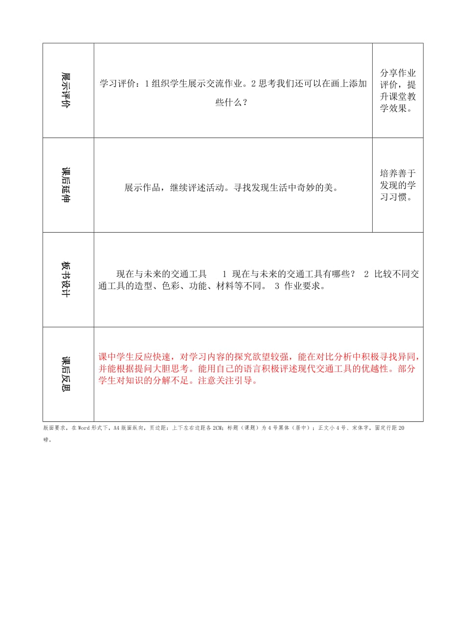 《现在与未来的交通工具》教案4页_第4页