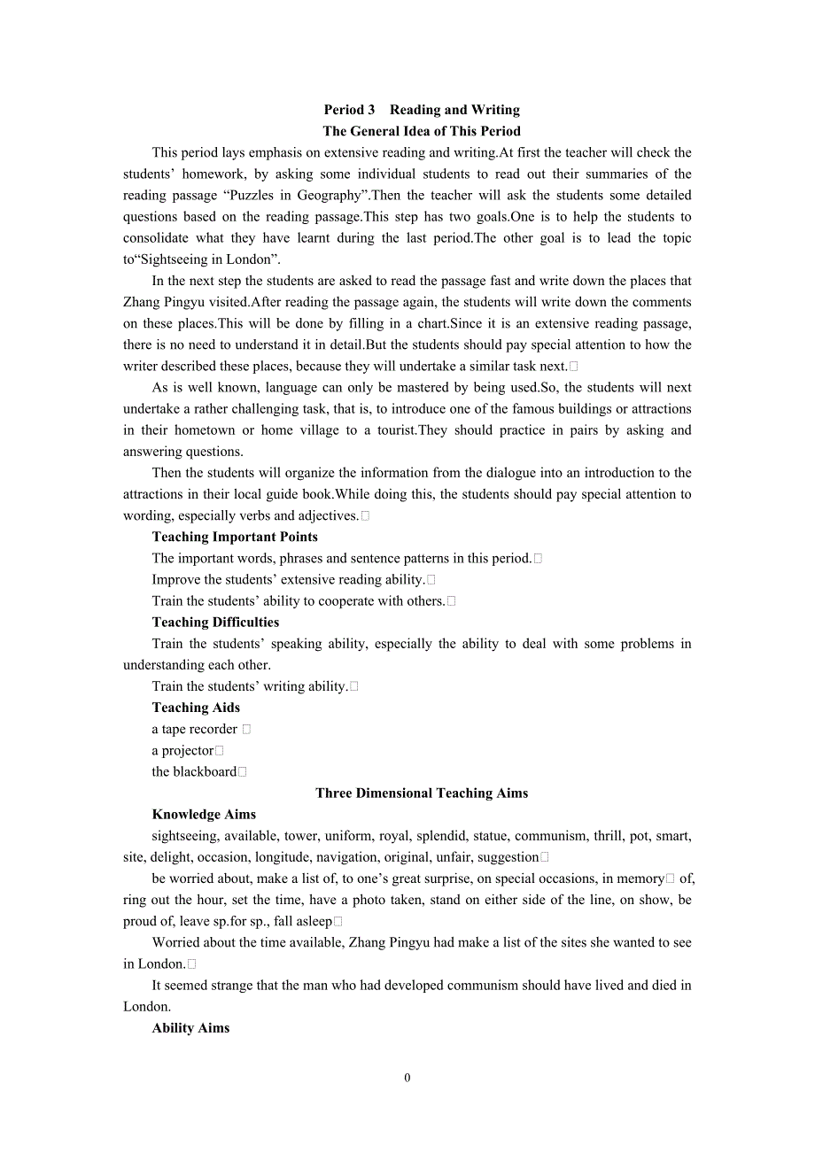 【英语】高中英语新课标(人教版)必修五-优秀教案-(Unit-2-The-United-Kingdom-Period-3)11页_第1页