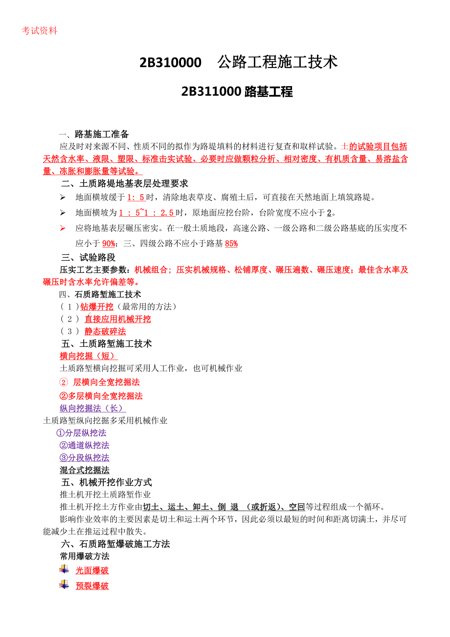 2021年二建《公路》集训知识点——推荐（备考2021年建造师）_第1页