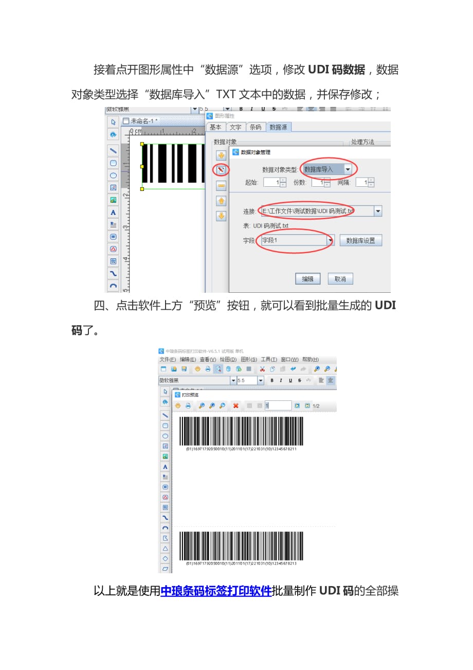 UDI码申请之后如何在条码标签软件中批量生成_第3页