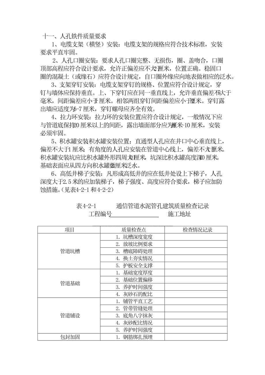 通信管道工程质量监督要点_第5页